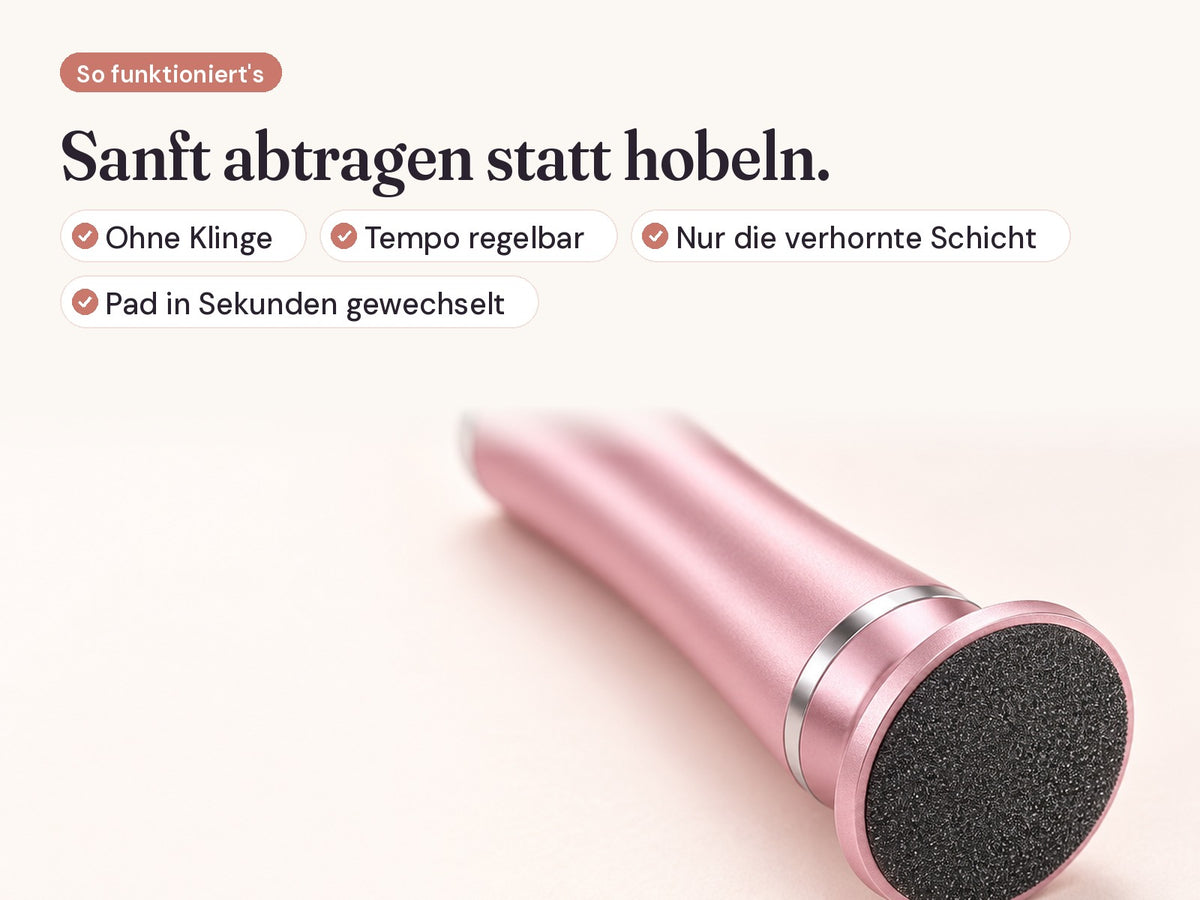 Sanftly Pro – Elektrischer Hornhautentferner