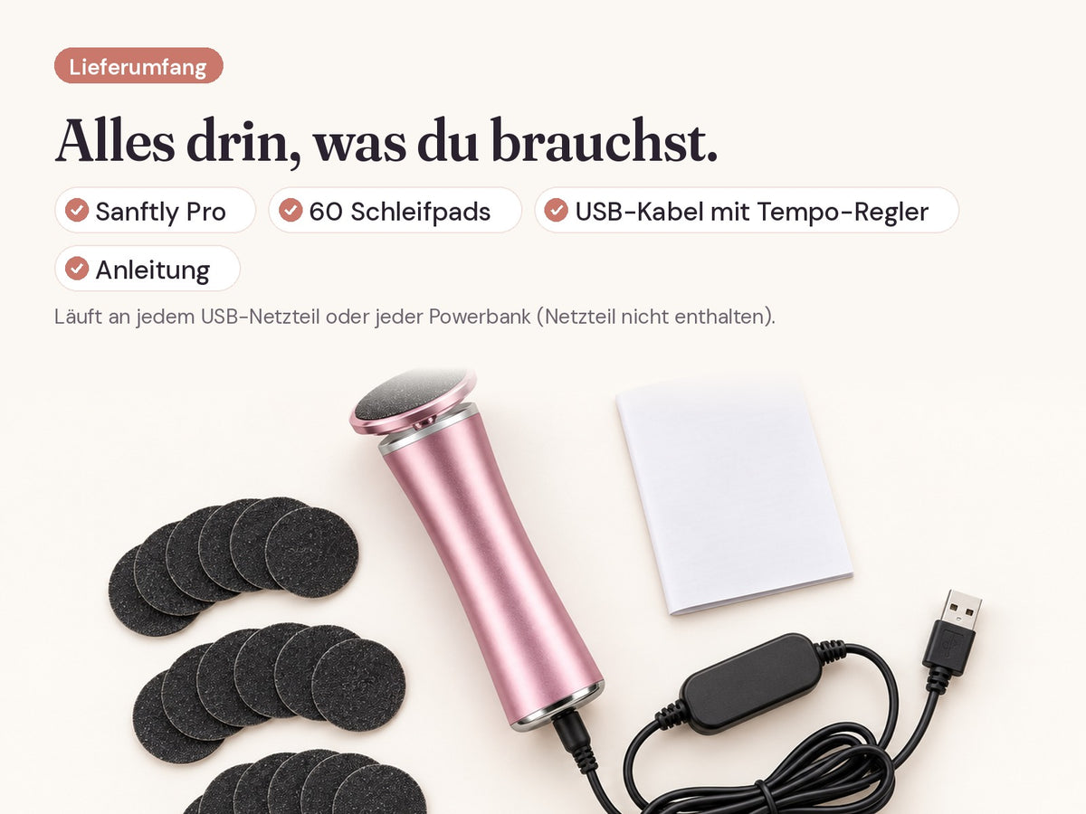 Sanftly Pro – Elektrischer Hornhautentferner